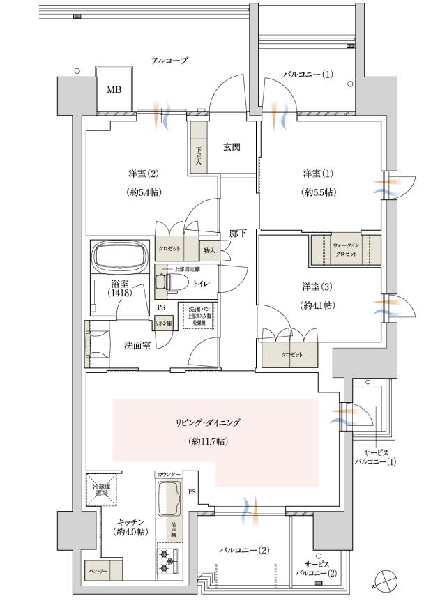 AE-type 間取り図