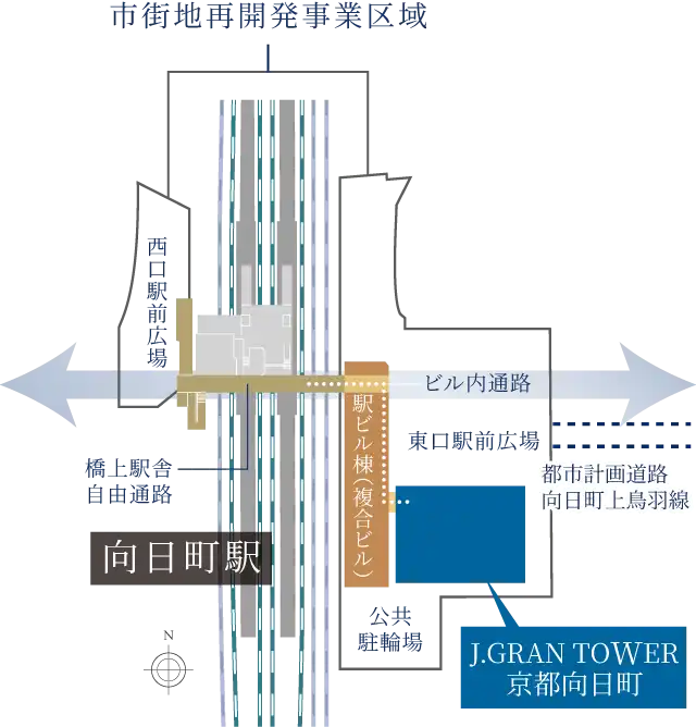 再開発完成予想概念図
