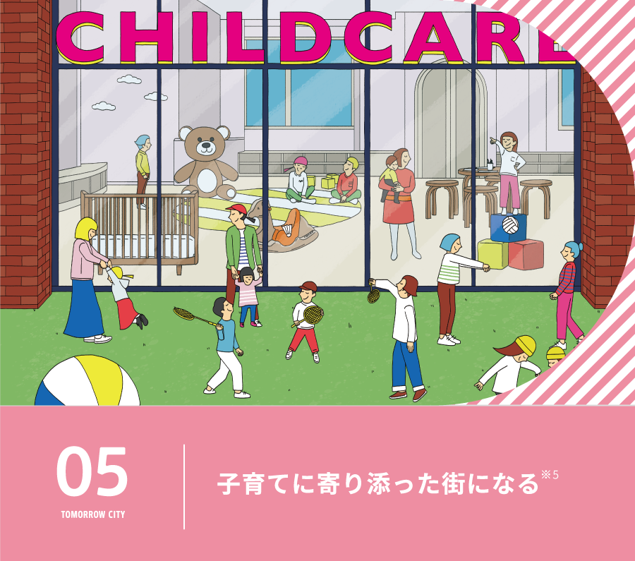 子育てに寄り添った街になる