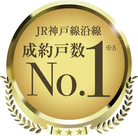 JR神戸線沿線 成約戸数 No.1