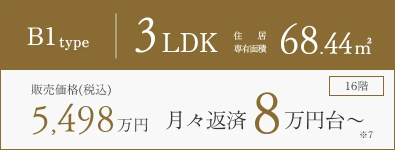 B1 type 3LDK