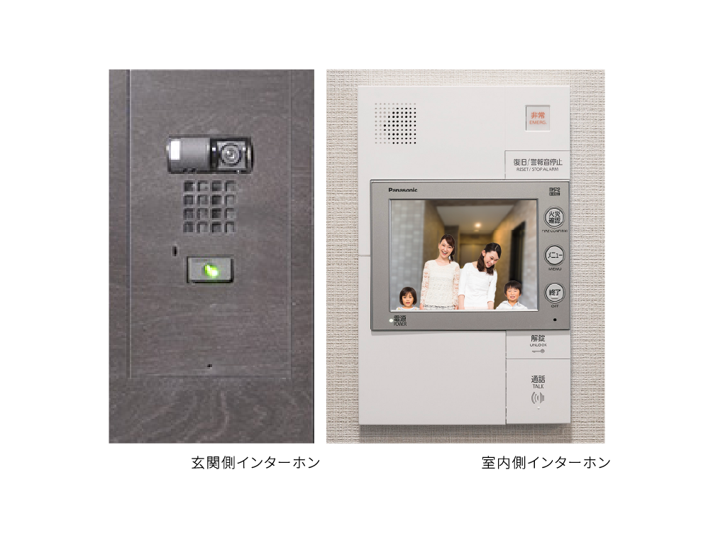カラーモニター付インターホン