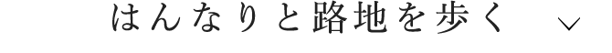 はんなりと路地を歩く