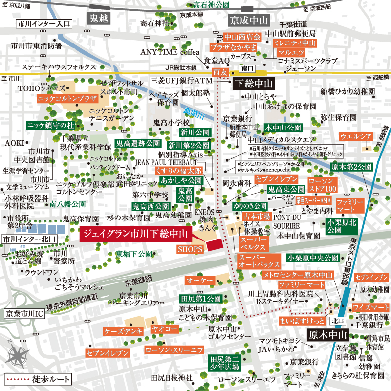 現地案内図