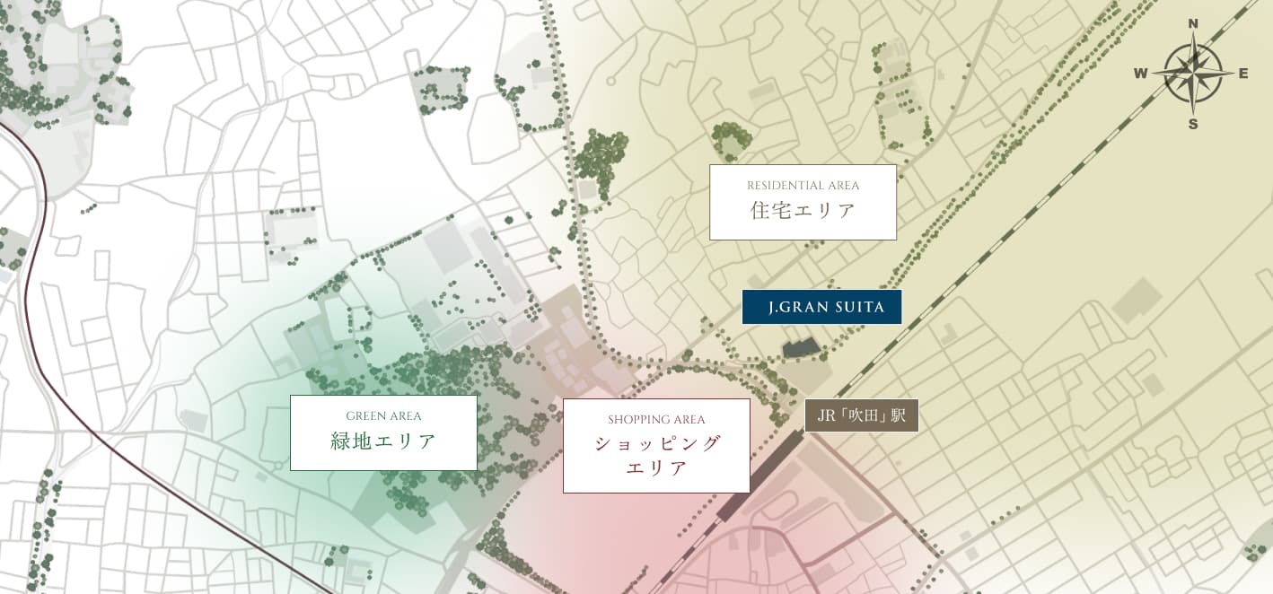 駅前ゾーン概念図